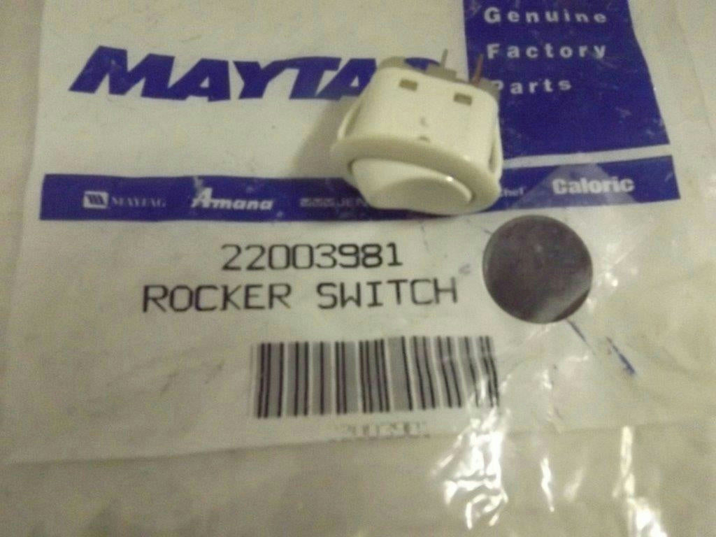 MAYTAG WHIRLPOOL WASHER 22003981 MOMENTARY ROCKER SWITCH NEW MAYTAG WHIRLPOOL WASHER 22003981 MOMENTARY ROCKER SWITCH NEW